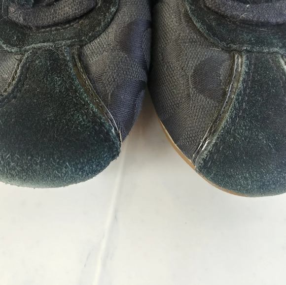 Coach A1715 DEVIN women's signature C Black shoes - Picture 2 of 8